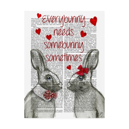 Fab Funky 'Every Bunny' Canvas Art,24x32